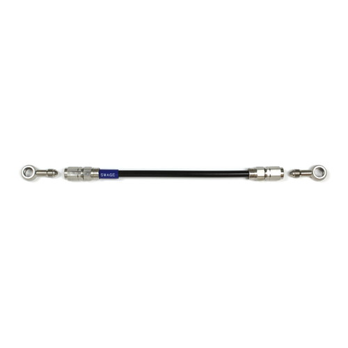 SWAGE-LINE イージーオーダーホース ステン/ブラック ST-ST 525mm STKB-1111M-0525 バイク ブレーキホース