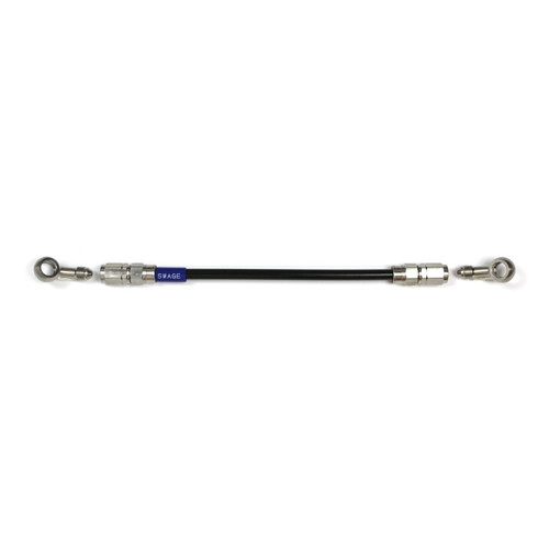 SWAGE-LINE イージーオーダーホース ステン/ブラック 20-20 1275mm STKB-1212M-1275 バイク ブレーキホース