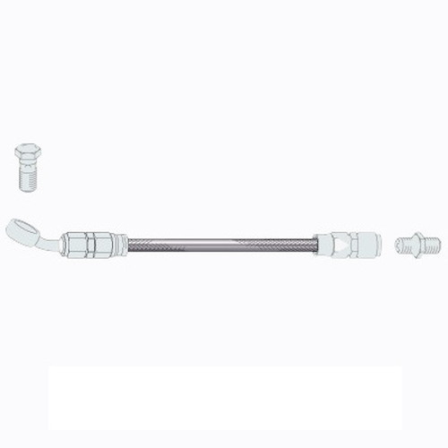 SWAGE-LINE ブレーキホースKITステン11φ20-CAD ハーレー用 700mmクリア STH700-20 バイク｜パーツダイレクト店