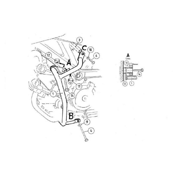 HEPCO&BECKER エンジンガード ブラック 501354-0001 バイク 27,170円