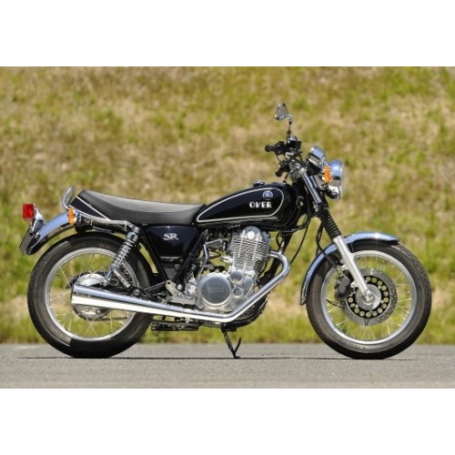 OVER Racing(オーヴァーレーシング) SSメガホンマフラー SR400(FI) 16-401-02 バイク フルエキゾーストマフラー|パーツダイレクト店