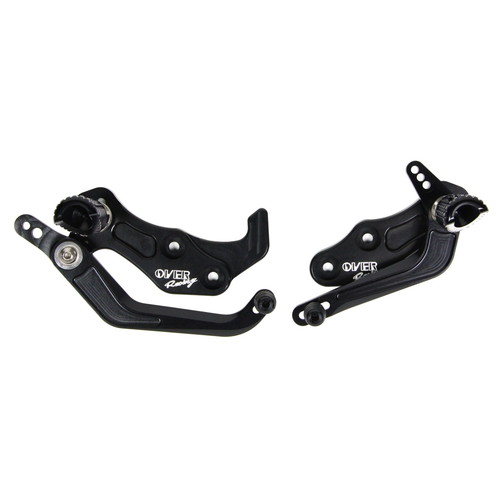 OVER Racing(オーヴァーレーシング) バックステップ 4P Type-2 BLK SR400(FI) 51-401-05B バイク