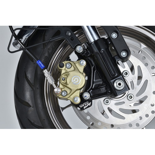 OVER Racing(オーヴァーレーシング) Fキャリパーサポート BLK ブレンボ2P/84mm MONKEY125 83-012-12B バイク