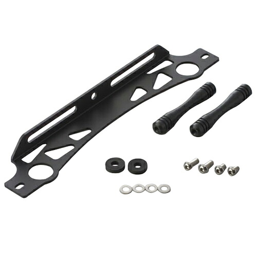 ACTIVE 汎用ステーセット ラウンド 9-16R BLK 14050023B バイク オイルクーラーパーツ｜パーツダイレクト店
