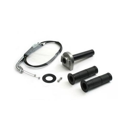 ACTIVE 車種別スロットルキット TYPE-1 巻取φ32/メッキ金具 ガンメタ MT-07/ABS(14-17) 1061819 バイク