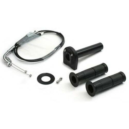 ACTIVE 車種別スロットルキット TYPE-3 巻取φ44/メッキ金具 ブラック MT-07/ABS(14-17) 1063706 バイク