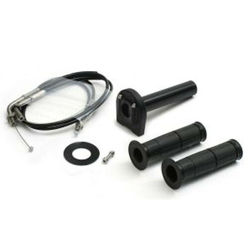 ACTIVE 車種別スロットルキット TYPE-3 巻取φ36/ステン金具 ブラック GROM(13-20) 1077034SU バイク