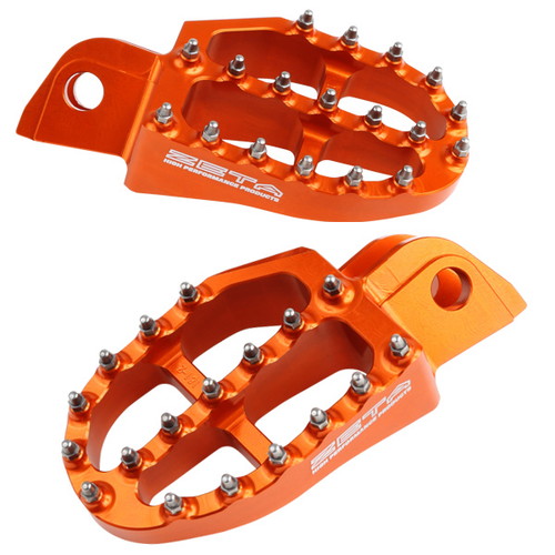 ZETA(ジータ) アルミフットペグ ORG KTM/HUSQVARNA F7004 バイク ステップ・ステップゴム