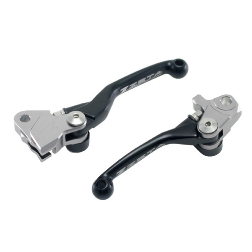 ZETA(ジータ) ピボットレバーセット FP 3フィンガー ブラック YZ125/YZ250/YZ125X/YZ250X/YZ250F/YZ450F F5052 バイク