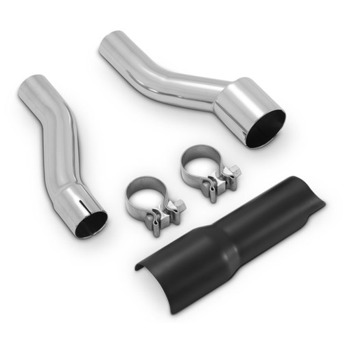 VANCE&HINES TRI GLIDE ADAPTOR KIT BLK H-D TRIKE 17-19 1802-0388 バイク エキゾーストパイプ