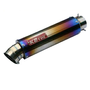 K2tec(ケイツーテック) GPスタイル STDチタンサイレンサー 3ピース 480mm/φ86/60.5/ バンド止めタイプ gps3p-48t6b6 バイク スリップオンマフラー・サイレンサー