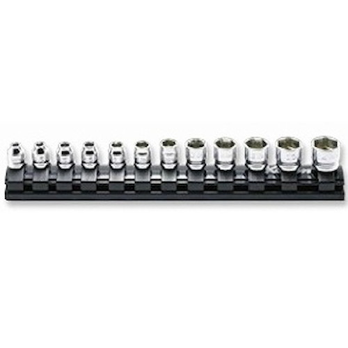 ko-ken Z-EAL 1/4”(6.35mm)SQ. 6角ソケットレールセット 12ヶ組 RS2400MZ/12 ハンドツール用ソケット・ビット