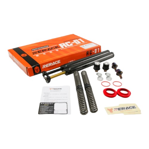 RERACE PERFORMANCE アジャスタブルインナーチューブセット DLCコート 100kg～ TA-RCP-FF001DLH バイク