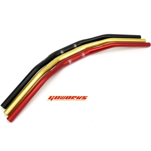 Go Works φ28.6mm アルミテーパーハンドルバー ゴールド TA-GOW-HL001GD バイク