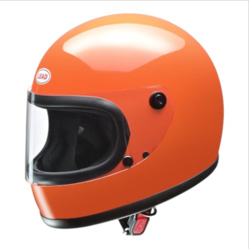 リード工業(LEAD) RX-200R レトロフルフェイスヘルメット オレンジ フリー バイク ヘルメット｜パーツダイレクト店