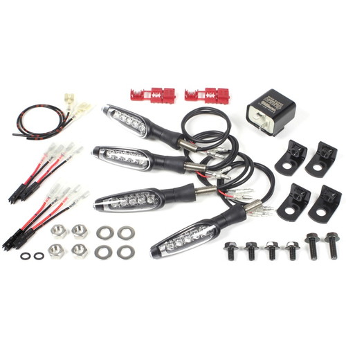 SP武川(SPタケガワ) ストリームラインLEDウィンカーキット モンキー(12V・FI)/Ape50(FI)・100バッテリーレス車除く 05-08-0426 バイク