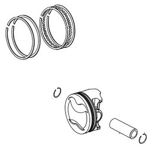 SP武川(SPタケガワ) PISTON KIT (123cc) Super Head 4Valve コンプリート専用 01-02-8254 バイク ピストン