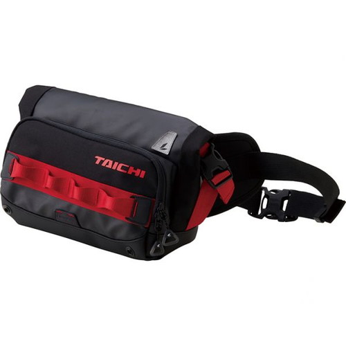 RS TAICHI(RSタイチ) RSB279 WP ヒップバッグ ブラック/レッド 5L RSB279BK02 バイク