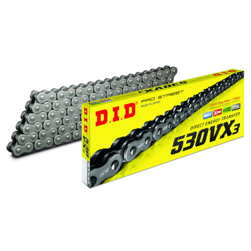 DID(大同工業) VXシリーズチェーン 530VX3-102L ZJ(カシメ) スチール DID530VX3-102ZJ バイク