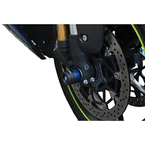 SPEEDRA フロントアクスルスライダー ブルー AASSU02FBE バイク 外装