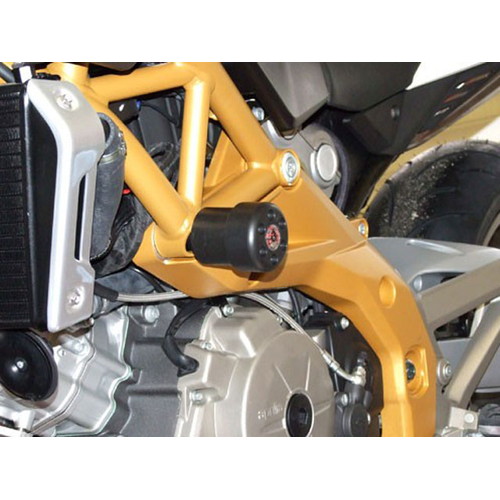 P&A International(パイツマイヤーカンパニー) ダンパー機能付き クラッシュパッド X-Pad APRILLIA用 ブラック 41AP01KS バイク 外装 スライダー・ガード|パーツダイレクト店
