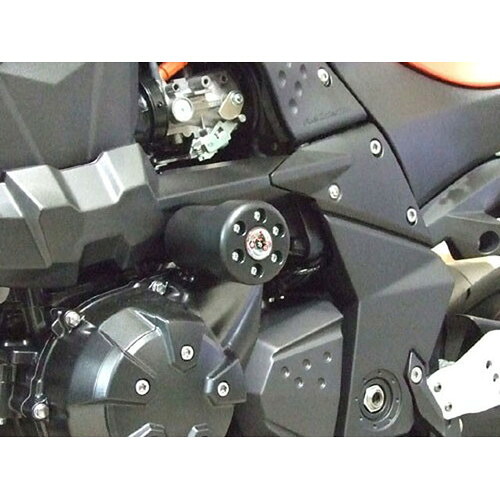 P&A International(ﾊﾟｲﾂﾏｲﾔｰｶﾝﾊﾟﾆｰ) ダンパー機能付き クラッシュパッド X-Pad KAWASAKI用 ブラック 41KA12KS バイク 外装 スライダー・ガード