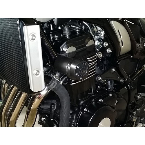 P&A International(ﾊﾟｲﾂﾏｲﾔｰｶﾝﾊﾟﾆｰ) ダンパー機能付き クラッシュパッド X-Pad KAWASAKI用 ブラック 41KA33KS バイク 外装 スライダー・ガード