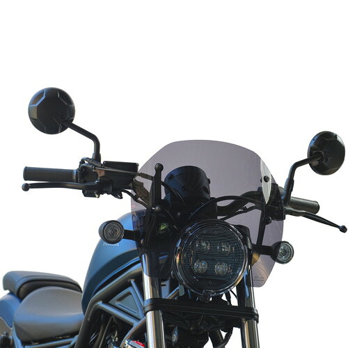 旭風防(af) RBL-08 Rebel 250(MC49)/Rebel 500(PC60) メーターバイザー スモーク バイク 外装