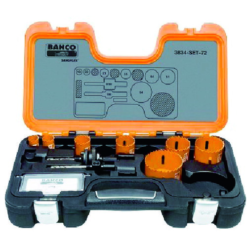 BAHCO(バーコ) バイメタルホルソー セット 3834SET72 ドリル・ステップ・ホールカッター｜パーツダイレクト店