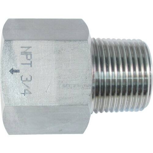 ASOH(アソー) ステンレス製 変換内外ソケット 外PT3/4×内NPT3/4 NF8366 エアカプラ・継手