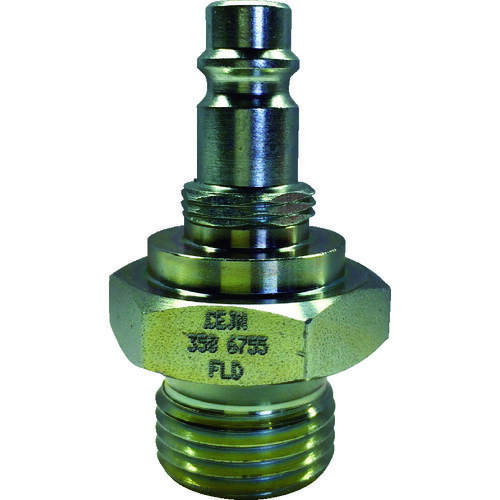 CEJN(セイン) スナップ・チェック/358 ワンタッチ検圧ニップル バルブ付き 7/8-14UNF オネジ 103586755 エアカプラ・継手