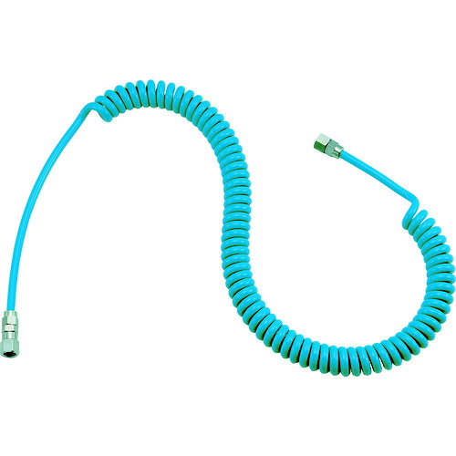 TRUSCO ウレタンコイルホース細巻 ストレート型 2.9m CHA600