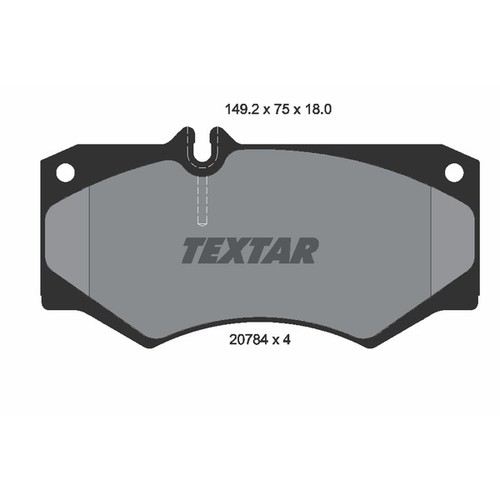 Textar(テキスター) 2078401 ブレーキパッド 自動車|パーツダイレクト店