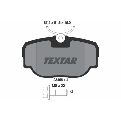 Textar(テキスター) 2345801 ブレーキパッド 自動車｜パーツダイレクト店 11,780円