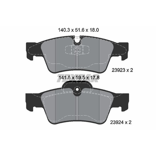 Textar(テキスター) 2392381 ブレーキパッド 自動車｜パーツダイレクト店