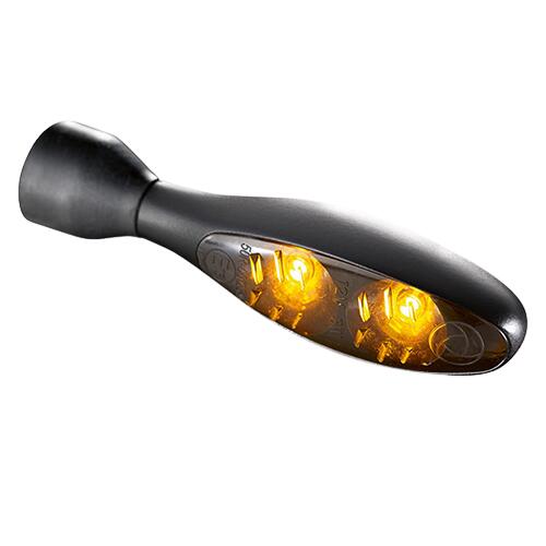 Kellermann(ケラーマン) micro 1000 Dark/マイクロ 1000 ダーク マットブラック/スモーク KM142-100 バイク ウインカー画像