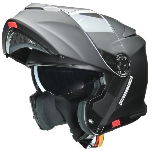 リード工業(LEAD) REIZEN(レイゼン) モジュラーヘルメット ブラック M バイク システムヘルメット