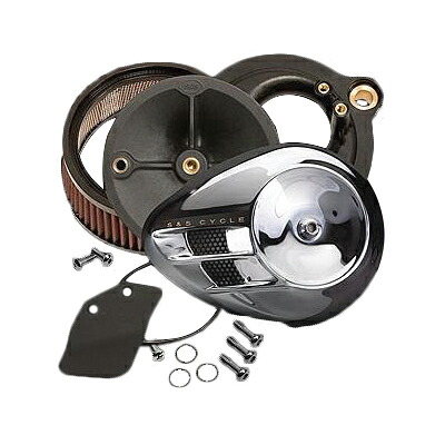 S&S CYCLE 024058 ステルスエアクリーナーキット エアストリームCH 17y- M8 170-0390C バイク エアフィルター・エアエレメント｜パーツダイレクト店