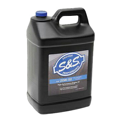 S&S CYCLE 024448 SYNTHETIC エンジンオイル 20W-50 2.5ガロン 3601-0408 バイク 4サイクルエンジンオイル
