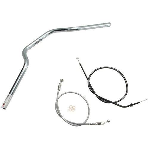 HURRICANE ヨーロピアン3型 ハンドルセット クロームメッキ H024-072C バイク ハンドルバー