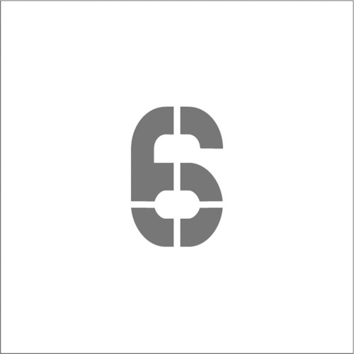 アイマーク ステンシル マグネット 6 文字サイズ150×95mm 物流 梱包 倉庫 テープ・バンド・シール
