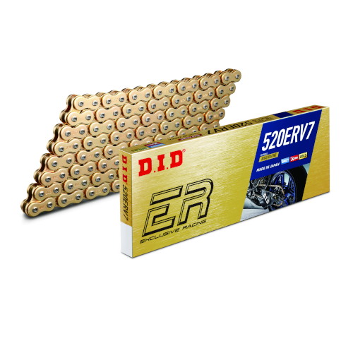 DID(大同工業) レース用チェーン ERシリーズ 520ERV7-90L ZJ(カシメ) ゴールド DID520ERV7-90ZJ G&G バイク｜パーツダイレクト店