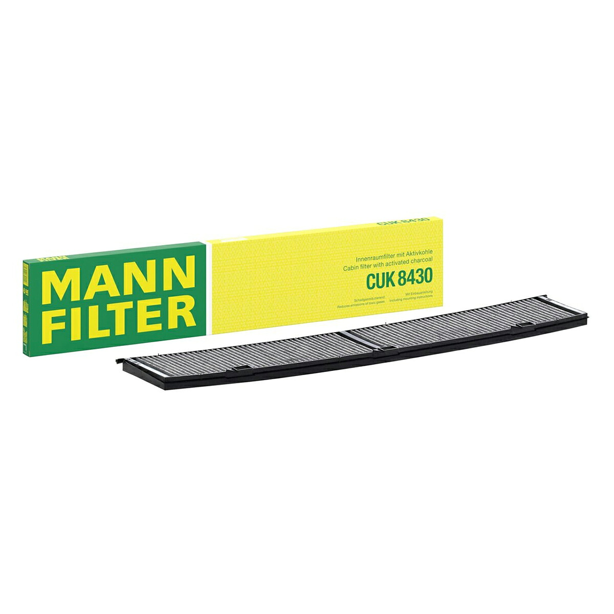 MANN-FILTER CUK8430 キャビンフィルター 活性炭入り 自動車 エアコンフィルター