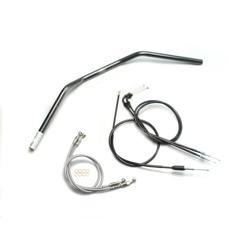 HURRICANE トラッカーLOW ハンドルセット ブラック H502-043B バイク ハンドルバー 20,027円
