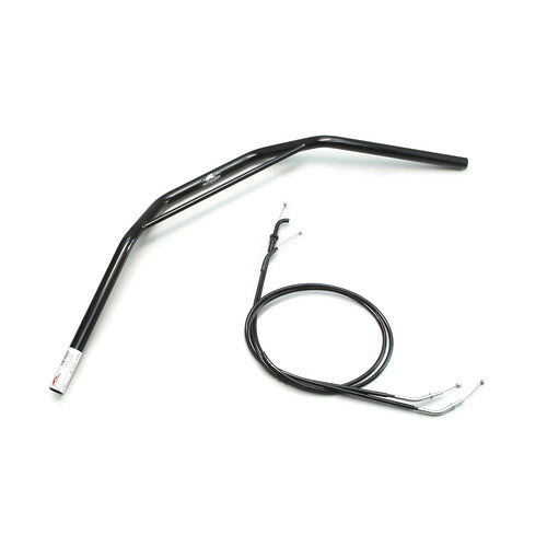 HURRICANE トラッカーHIGH ブリッジ付 ハンドルセット ブラック H706-031B バイク ハンドルバー｜パーツダイレクト店