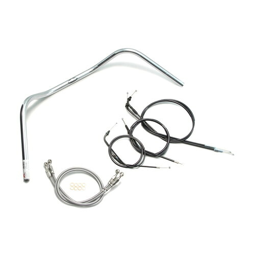 HURRICANE 160クラシック ハンドルセット クロームメッキ H005-080C バイク ハンドルバー｜パーツダイレクト店