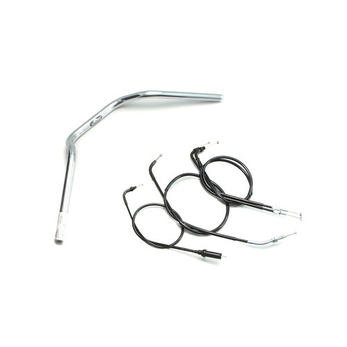 HURRICANE POLICE 2型 ハンドルセット クロームメッキ H014-070C バイク ハンドルバー
