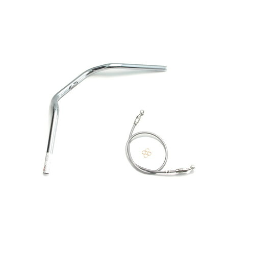 HURRICANE POLICE 2型 ハンドルセット クロームメッキ H015-070C バイク ハンドルバー