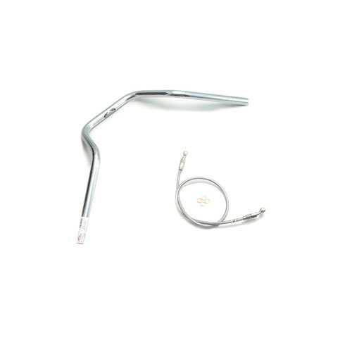 HURRICANE POLICE 4型 ハンドルセット クロームメッキ H017-068C バイク ハンドルバー