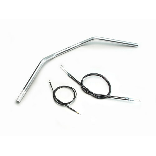 HURRICANE トラッカーLOW ハンドルセット クロームメッキ H018-043C バイク ハンドルバー